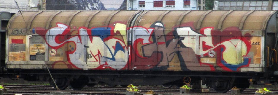 SMACKS SBB-gterwagen graffiti zrich