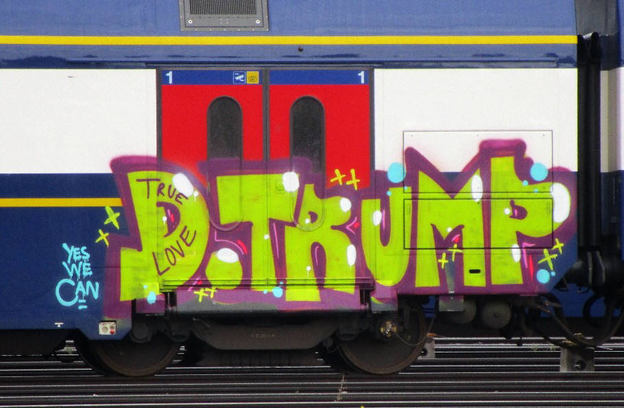 TRUMP TRAIN GRAFFITI 