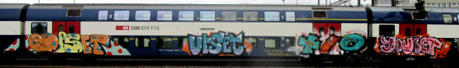 UPSET KCBR SBAHN TRAIN GRAFFITI