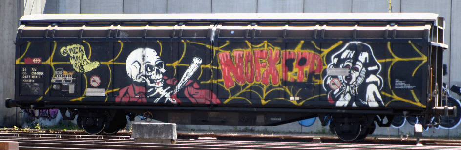 NOFX graffiti SBB güterwagen zürich