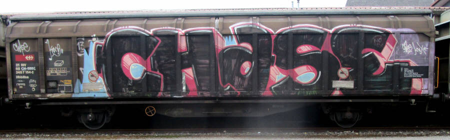 CHASE SBB-Güterwagen graffiti zürich