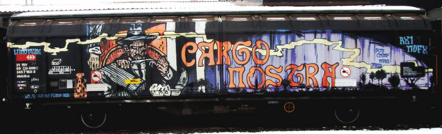 CARGO NOSTRA freight graffiti zuerich