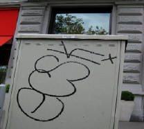 ECSK graffiti tag zrich