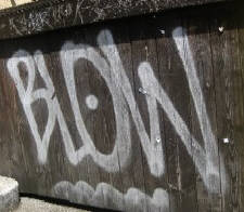 BLOW graffiti tag zrich