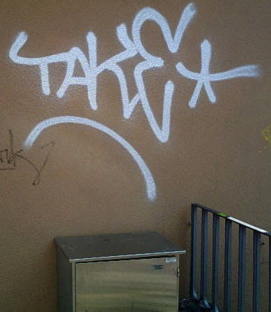 TAKE graffiti tag zrich