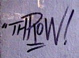 THROW graffiti tag zrich