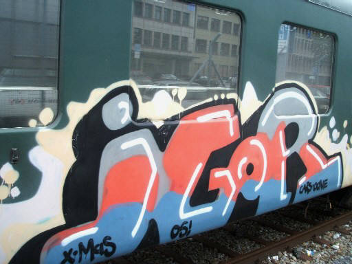 IGOR graffiti train whole car zrich