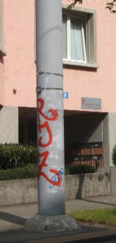 RJZ graffiti tag. revolutionre jugend zrich