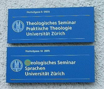 Theologisches Seminar Praktische Theologie Universitt Zrich Florhofgasse 8