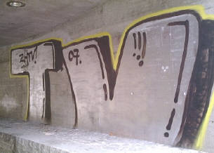 ZHTV  graffiti gessnerbrcke  okt. 2007