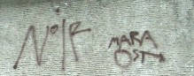 NOIR MARAOST graffiti tag zrich city an der sihl