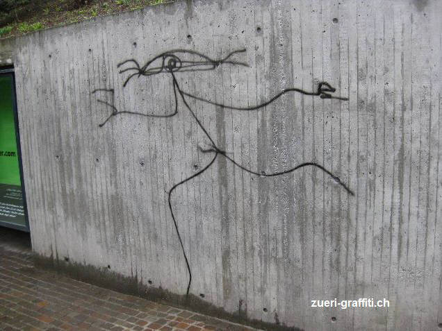 original harald naegeli streetart 2011, rmistrasse zrich, kunsthaus 