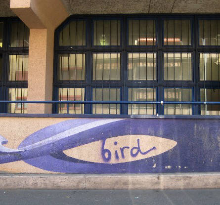 BIRD graffiti tag DYNAMO zrich