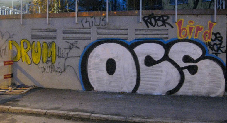 OCS graffiti fr FCZ. outcast society for FC Zurich