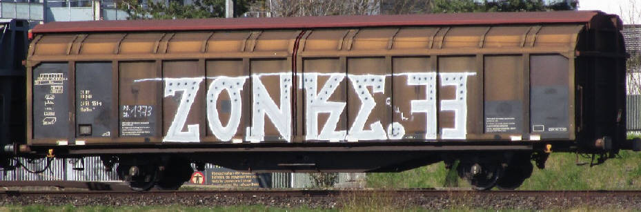 ZONKE 33 SBB gterwagen graffiti zrich