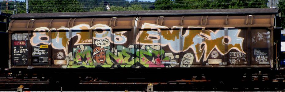 TUPAC PICTURE ME ROLLING freight train graffiti zuerich SBB-gterwagen graffiti