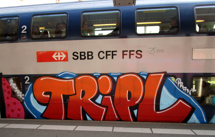 TRIPL  S-Bahn Train Graffiti Zrich