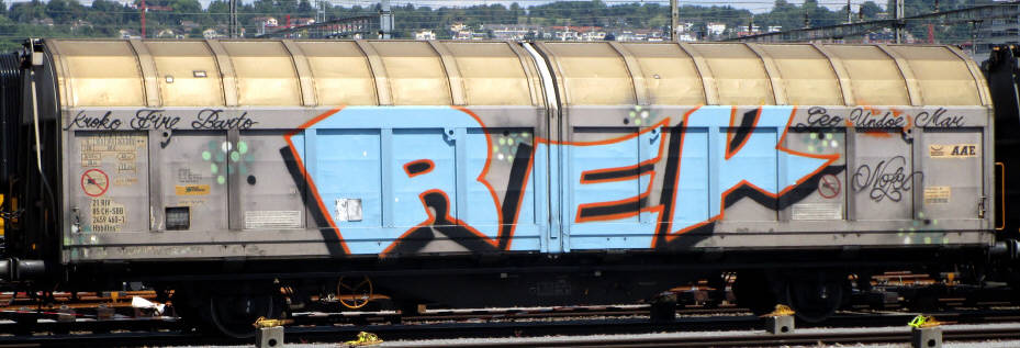 REK SBB-gterwagen graffiti zrich cargo train graffiti freights