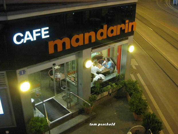 CAFE MANDARIN ZRICH BEIM BAHNHOF STADELHOFEN. photo copyright tom paschold