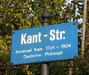 Kant-Str. Kantstrasse Zrich Fluntern Immanuel kanto 1724 - 1804 Deutscher Philosoph