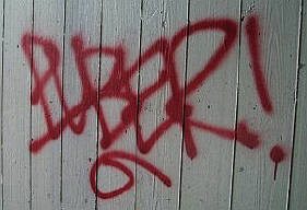 PUBER graffiti tag langstrasse zri-est kreis 5. fuck the copz
