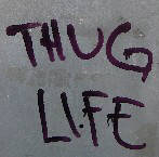 THUG LIFE graffiti tag zurich switzerland